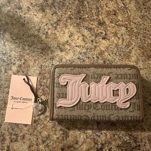 SOLD!
Juicy Couture Brown and Pink Logo Wallet